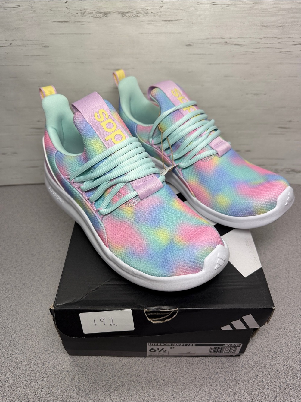 adidas Women's Pastel Tie-Dye Slip-On Sneakers - Mint, Pink, Yellow, Blue
